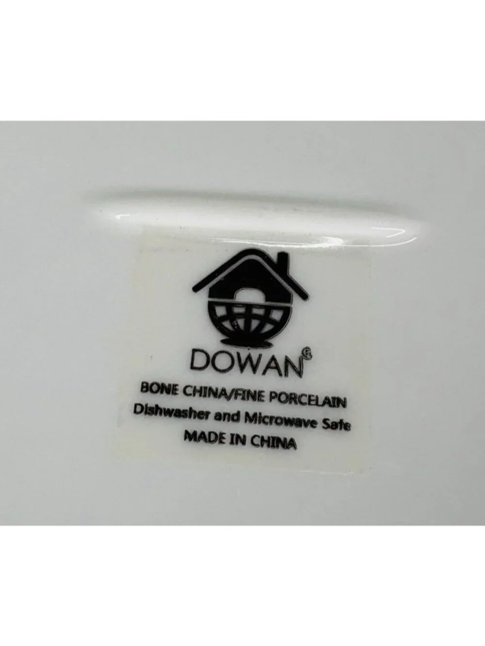 Dowan White Bone China Farmhouse Wooden Handle 2 Stick Lidded Butter Cheese Dish